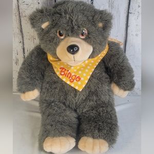 Vintage 1986 Hasbro BINGO Bear 17” Plush! Puppet Bear No voice box Very Clean